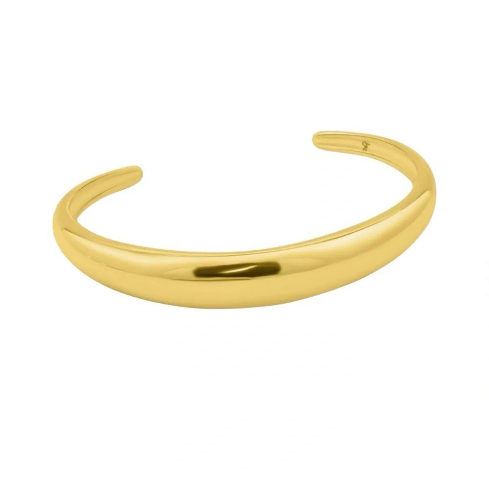 Adornia Gold Tone Dome Cuff Bracelet